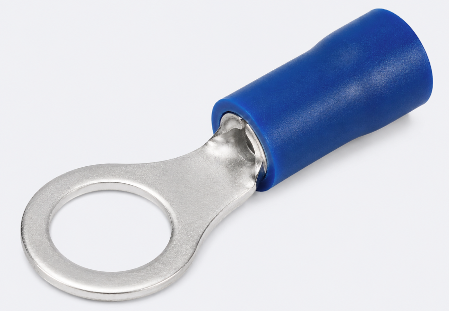 Blue 4mm ring terminals (10 pack)