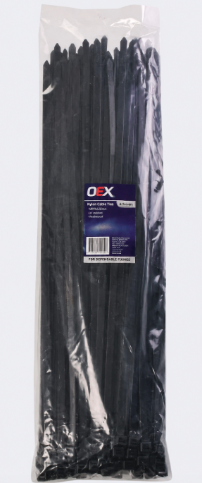 OEX Nylon Cable Ties 7.6x370mm 100 Pack