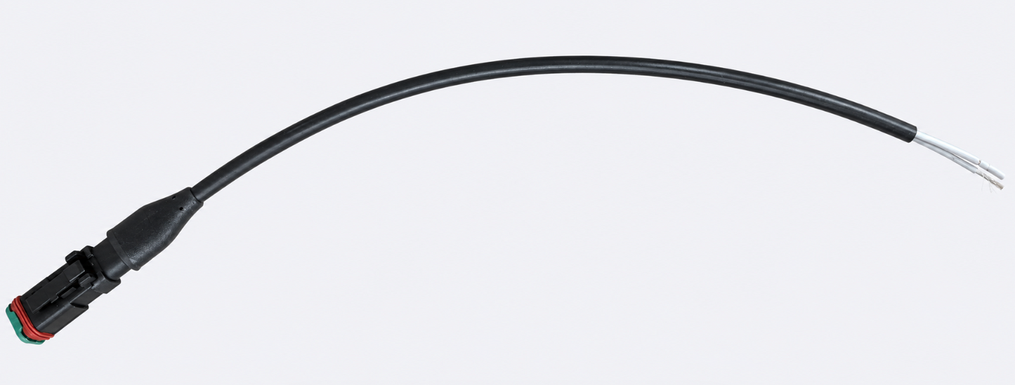 Deutsch DT06-2S-E008 2-Way PUR Cable Tail – 1m