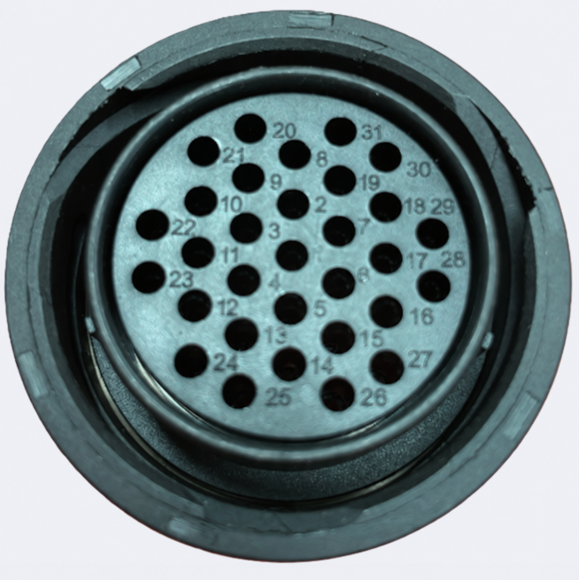Deutsch HDP20 31-Circuit Plug – Takes Size 16 Sockets
