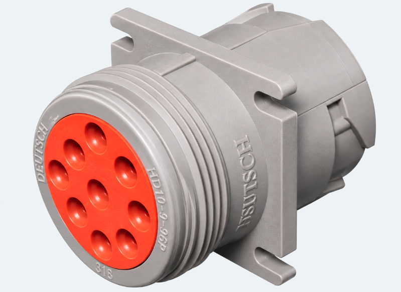 Deutsch HD10 9-Way Flange Mount Receptacle