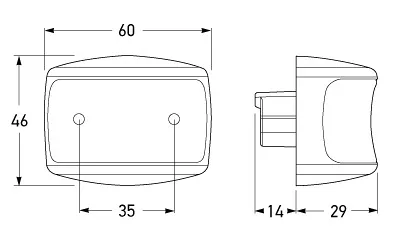Hella DuraLED Heavy Duty Surface Mount Marker Lamp with DT Connector
