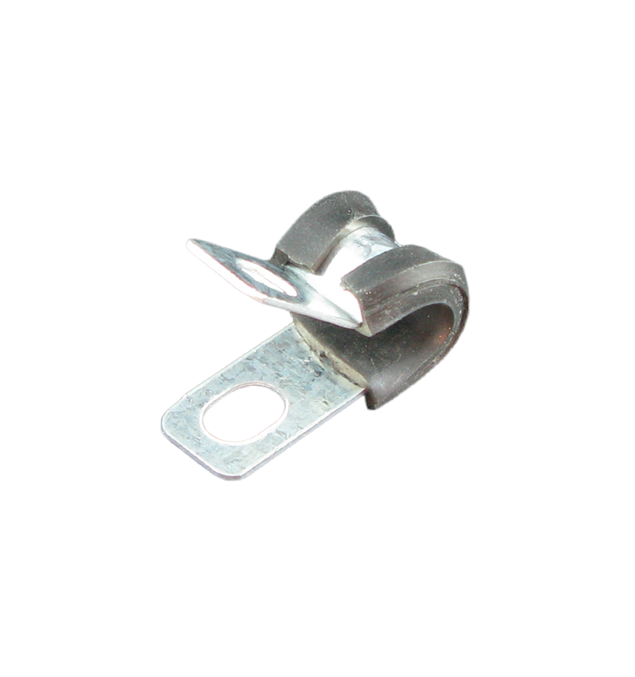 Rubber Insulated P-Clips, 6mm Mounting Hole