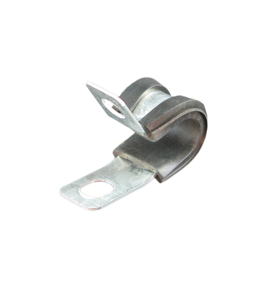 Rubber Insulated P-Clips, 6mm Mounting Hole