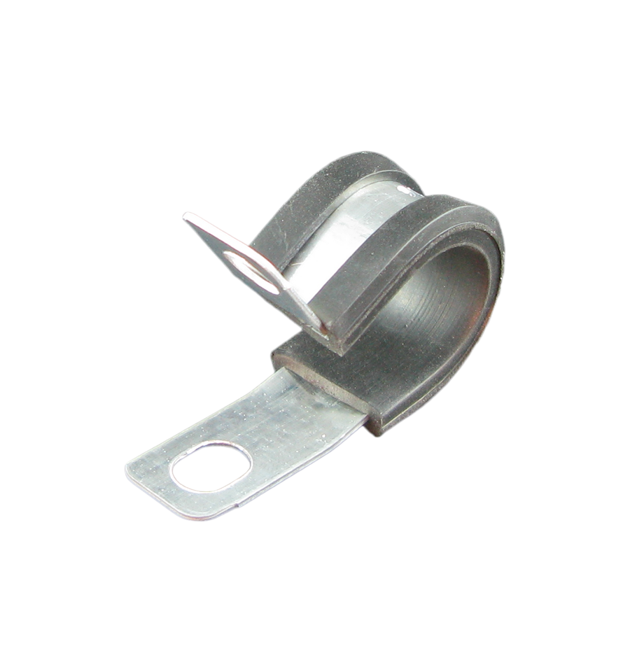 Rubber Insulated P-Clips, 6mm Mounting Hole