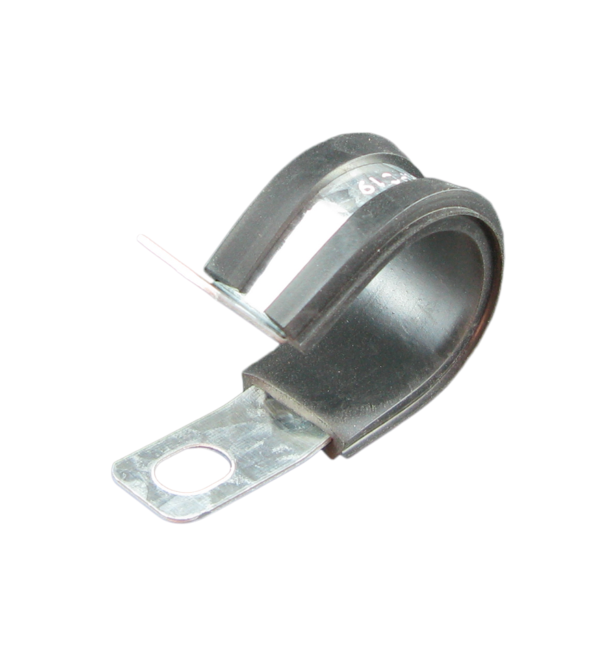Rubber Insulated P-Clips, 6mm Mounting Hole