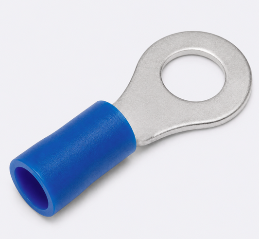 Blue 6mm ring terminals (10 pack)