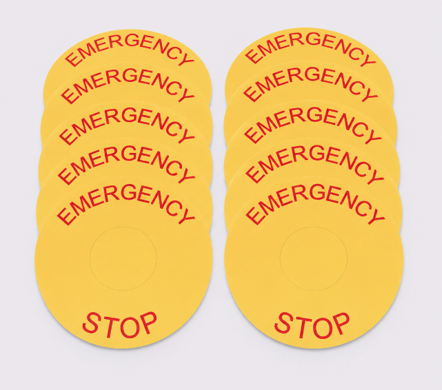 Logic Auto Parts E-Stop Decal