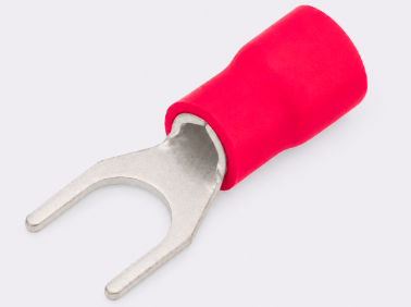 Fork Terminals - 3mm Red (10 pack)