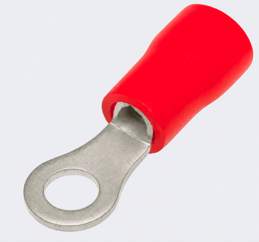 Red 4mm Ring terminals (10 pack)