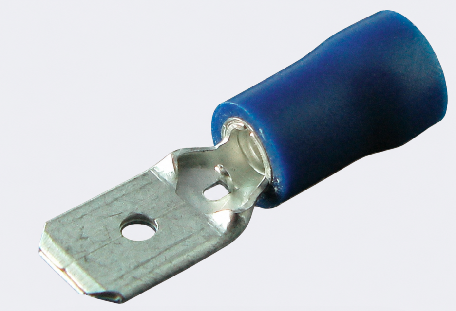 Male Spade Terminal suit auto cable 4mm (10 pack)