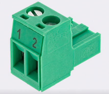 Phoenix Contact Terminal Block 2-Way, 5mm Pitch