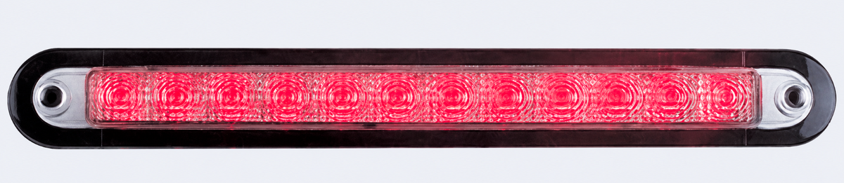Hella LED Wide Rim Strip Warning Lamp- Red 24V