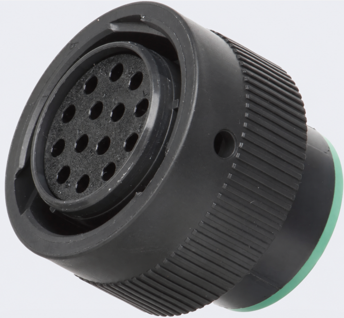 Deutsch 14-Pin Round Plug Housing – Takes Female Sockets