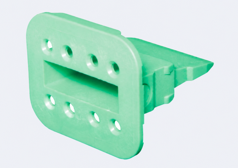 Deutsch 8-Pin Plug Wedge Lock – Green Enhanced Seal Retention