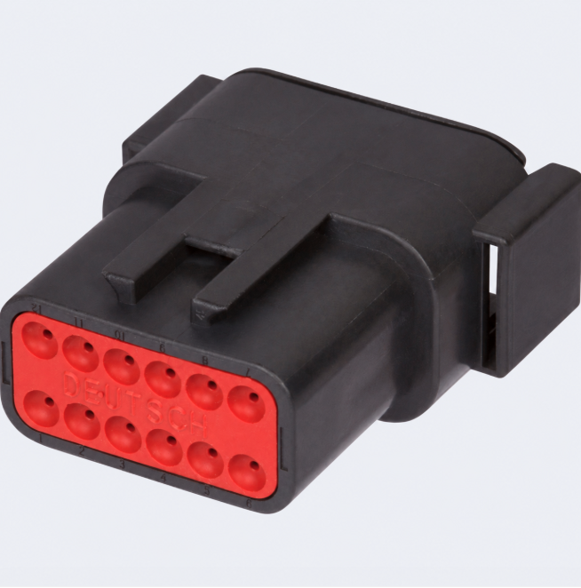 Deutsch DTM Series 12-Pin Mini Receptacle Housing – B Key