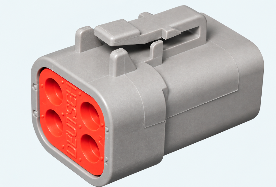 Deutsch DTP Series 4-Circuit Plug Housing – Takes Female Sockets
