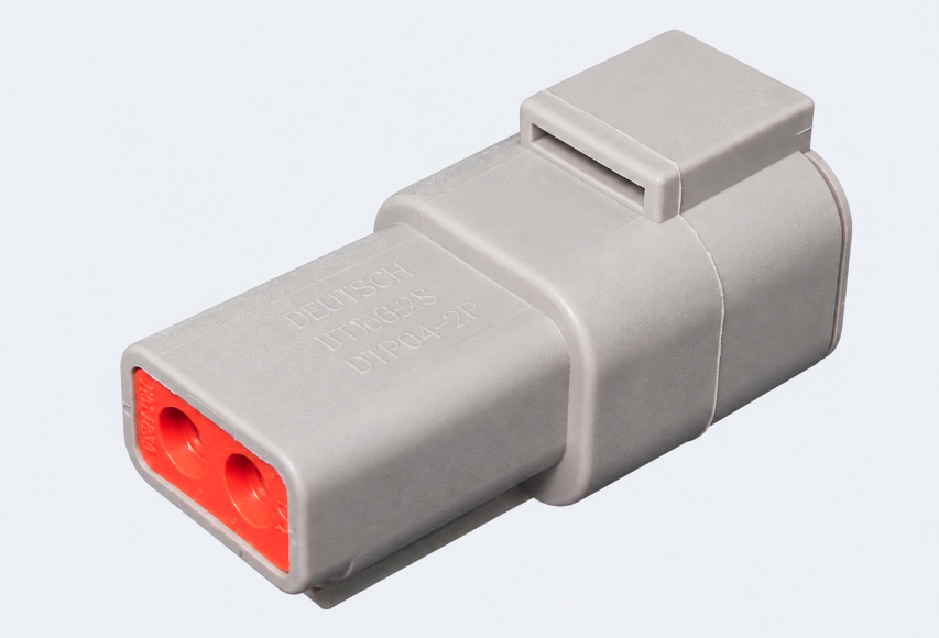Deutsch DTP Series 2-Circuit Receptacle Housing – Takes Male Pins
