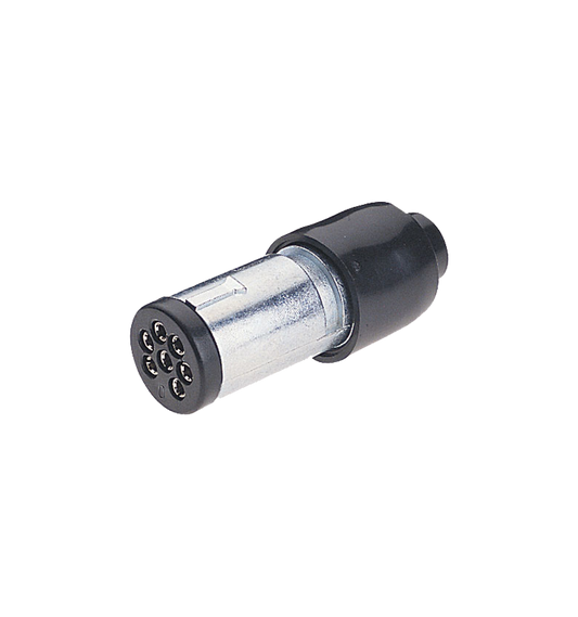 Small, Round, Metal 7-Pin Trailer Connector
